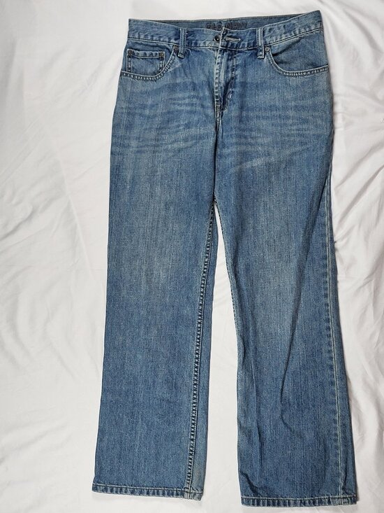 Old Navy Other - Old Navy Jeans 30x30 Boot Cut Wide Leg Straight Blue Denim Y2k